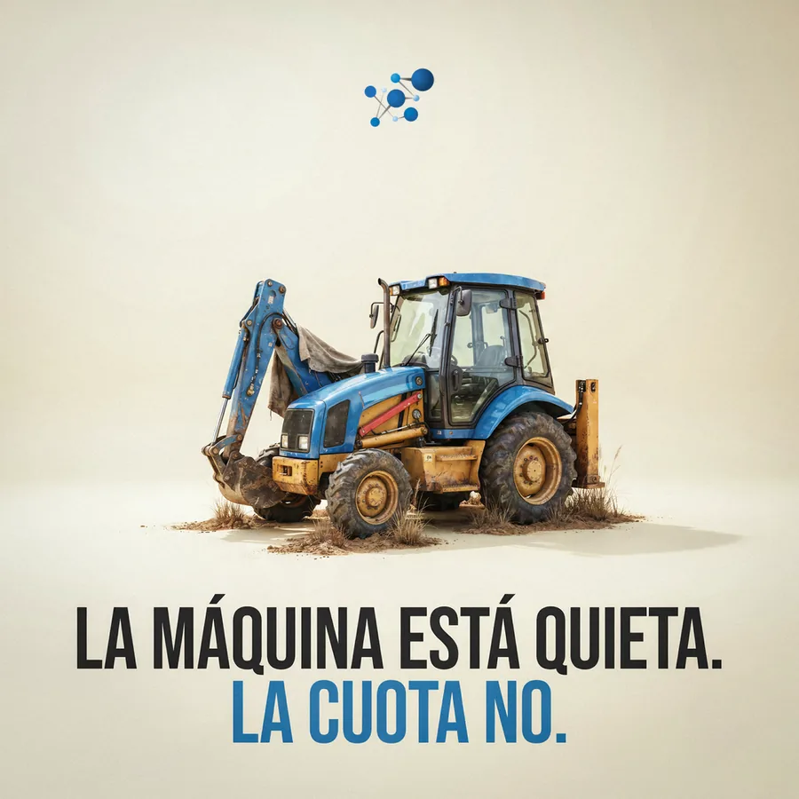 La máquina está quieta. La cuota no.