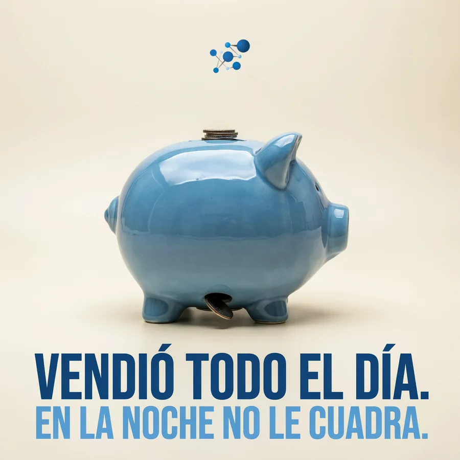 Vendió todo el día. En la noche no le cuadra.
